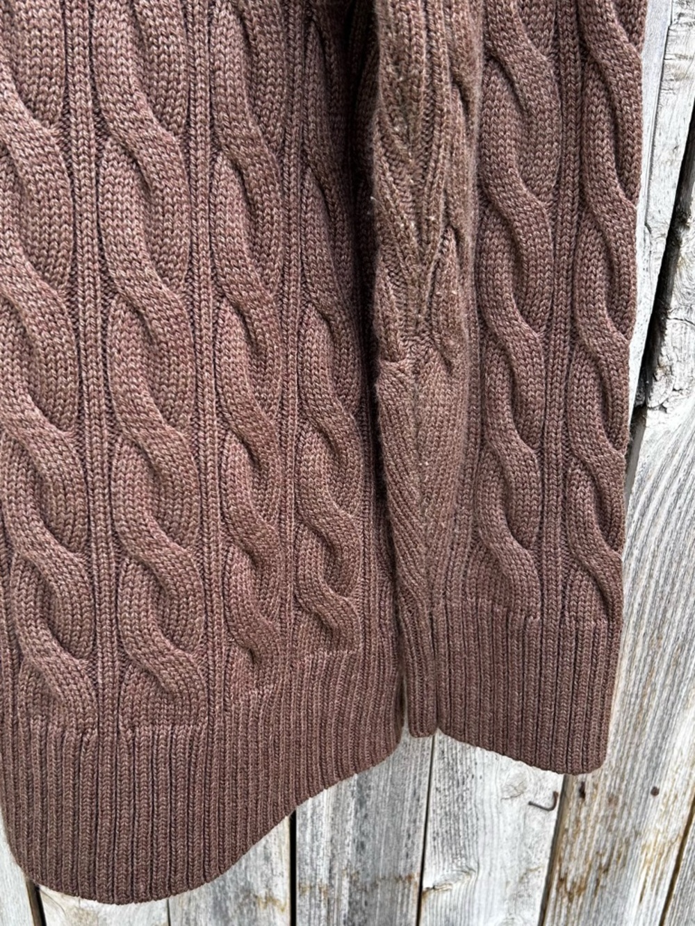 NWT Hunter Double Breasted Wool Blend Sweater Jacket Camel Tan Brown L - Picture 14 of 16